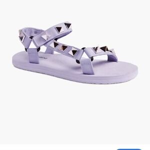 Forever 21 purple lilac studded sandals size 10